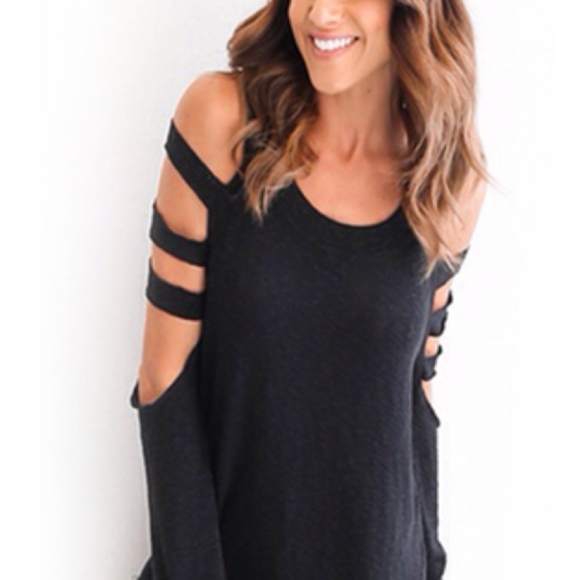 Leo Rosi Tops - OFFER $12! Leo Lexi Top Cold Shoulder!